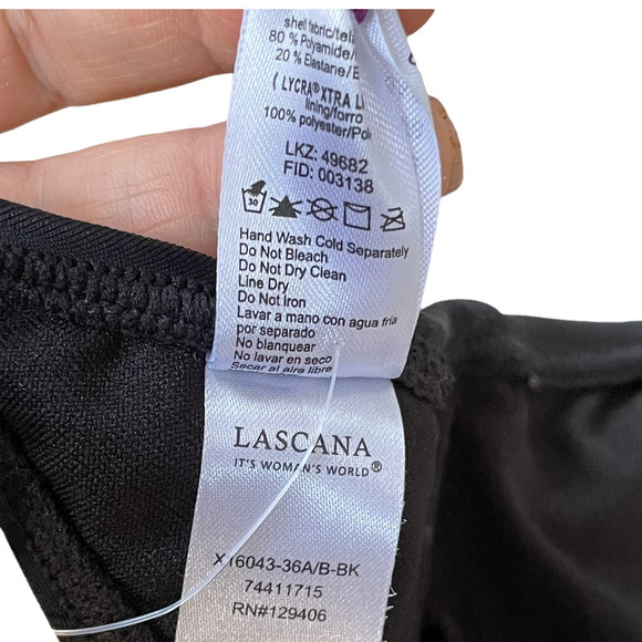NWT Lascana Criss Cross Front Bikini Top -Size 36 A/B - Picture 5 of 11
